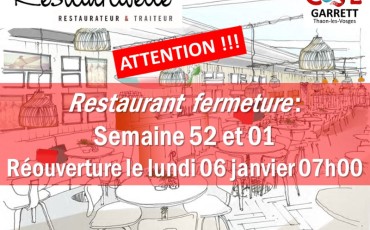 FERMETURE RESTO