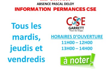 PERMANENCE LOCAL CSE JUIN