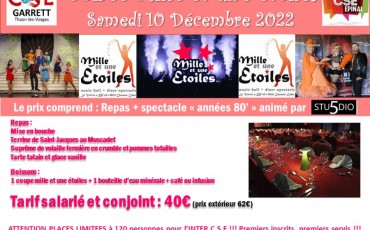 Soirée Mille et une étoiles ANNEES 80