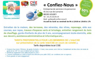 NOUVEAU PARTENAIRE CSE