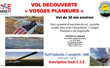 VOL DECOUVERTE PLANEUR