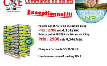 Vente PELLETS