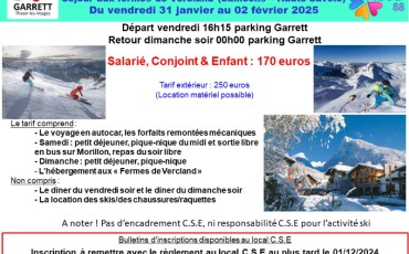 WEEK END SKI 2025