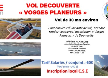 Vol découverte planeur